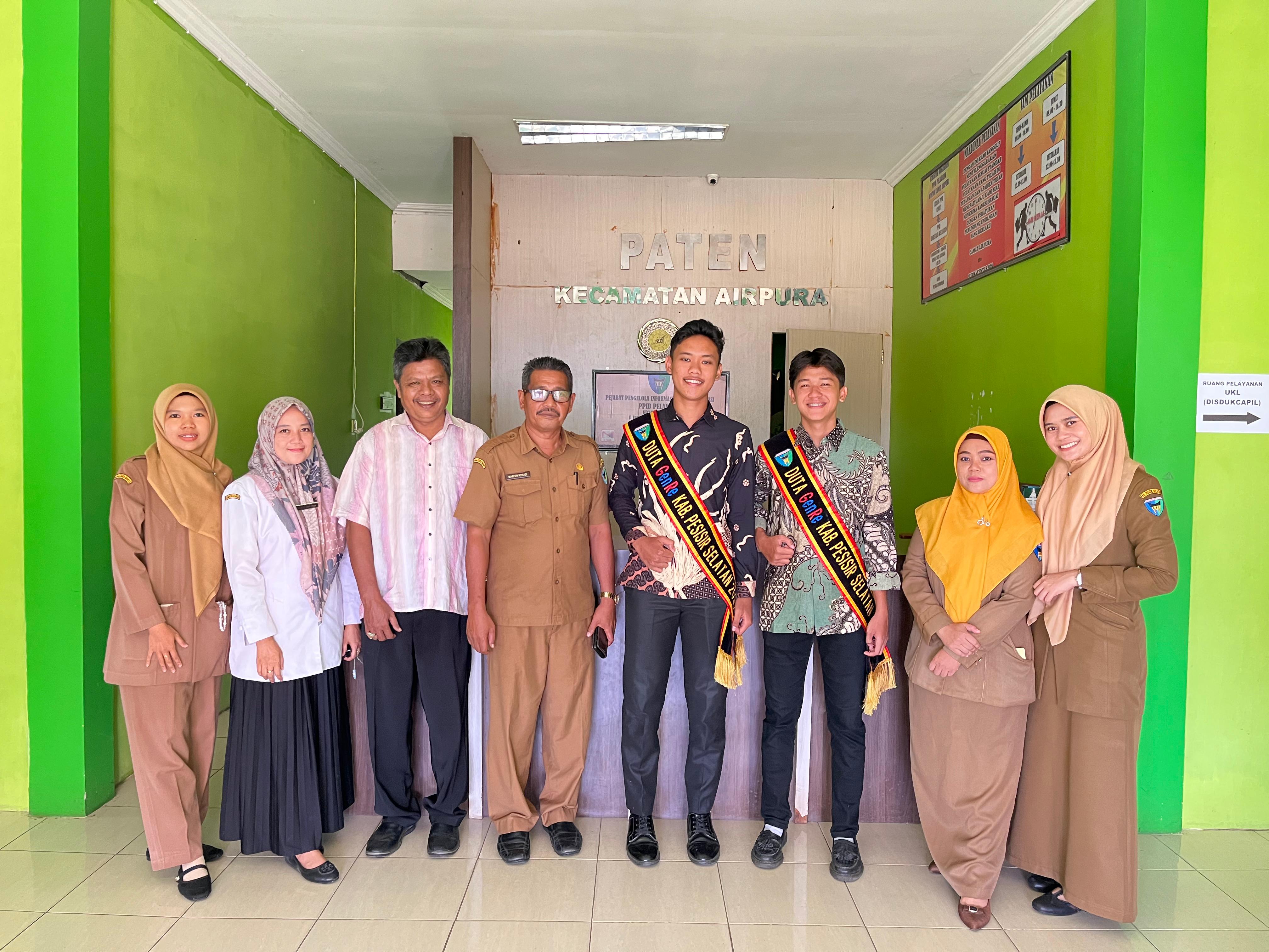 Kunjungan Duta GenRe Ke Kantor Camat Airpura