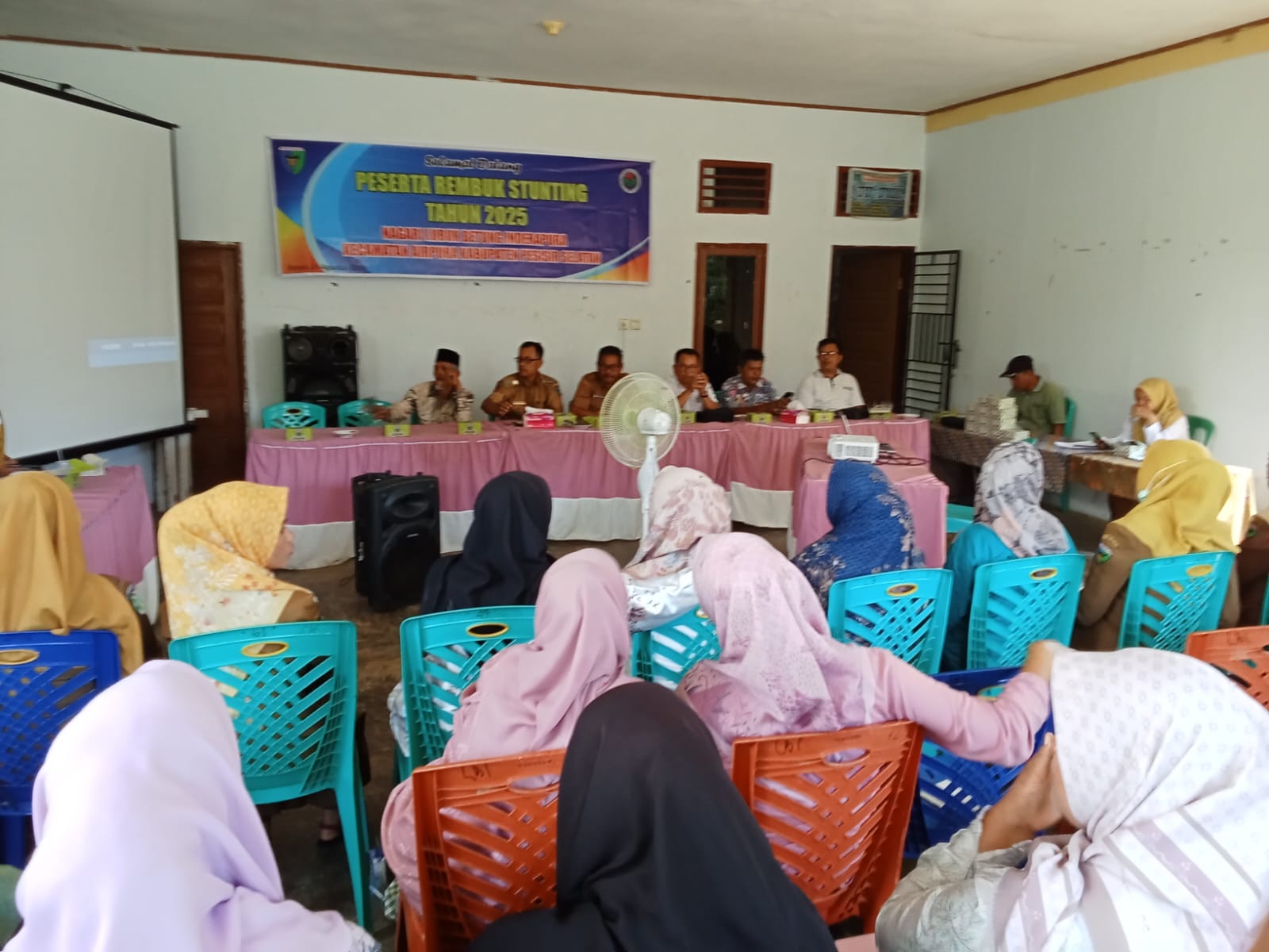 Sekretaris Kecamatan Airpura Hadiri Rembuk Stunting di Nagari Lubuk Betung Inderapura