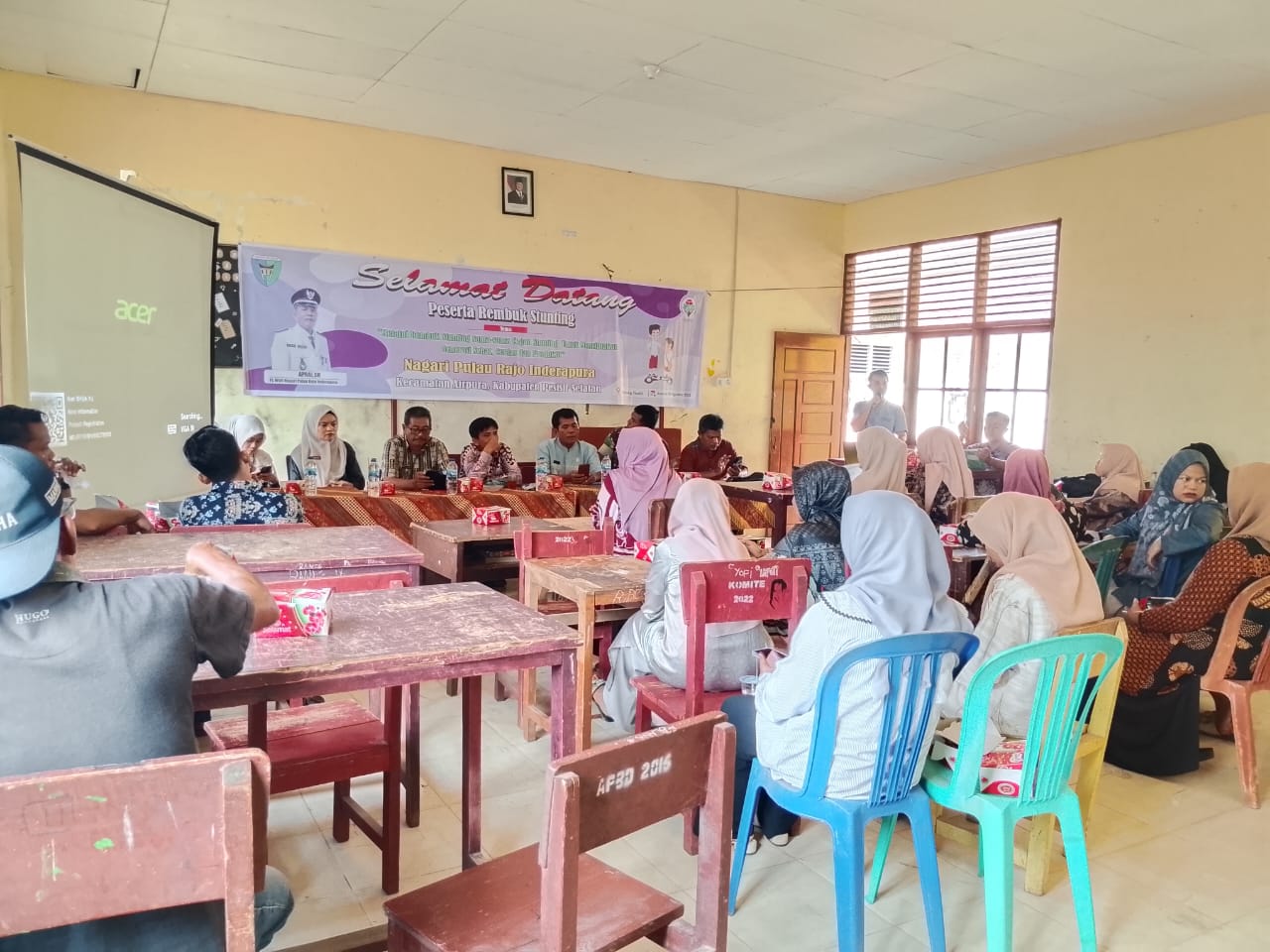 Sekretaris Kecamatan Airpura Hadiri Rembuk Stunting di Nagari Pulau Rajo Inderapura