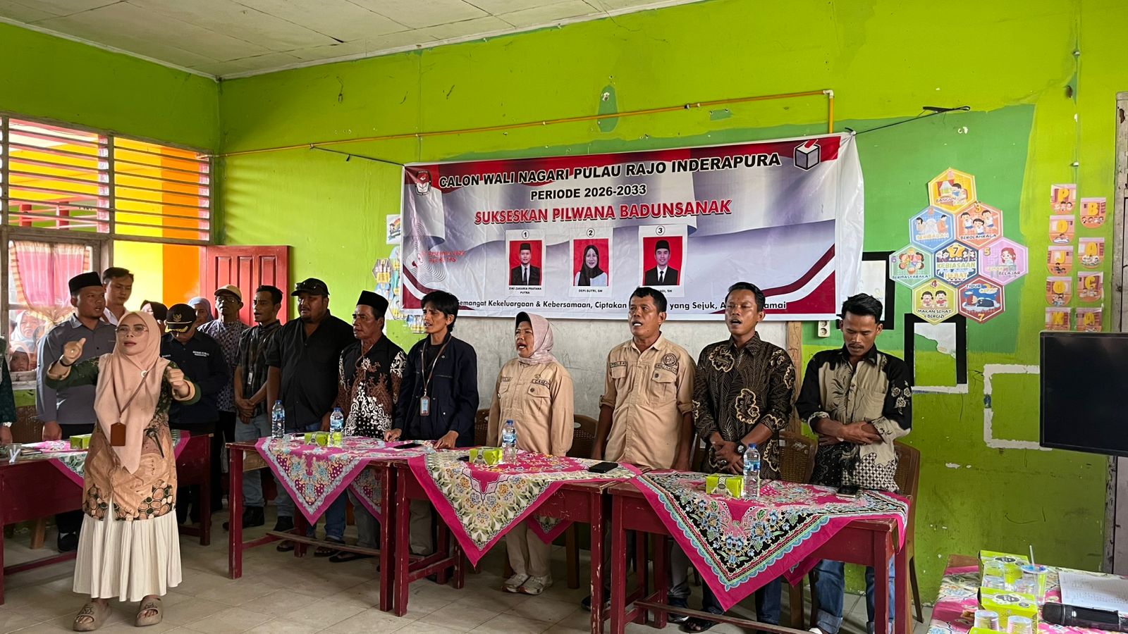 Camat Airpura Hadiri Acara Penyampaian Visi dan Misi Calon Wali Nagari Pulau Rajo Inderapura