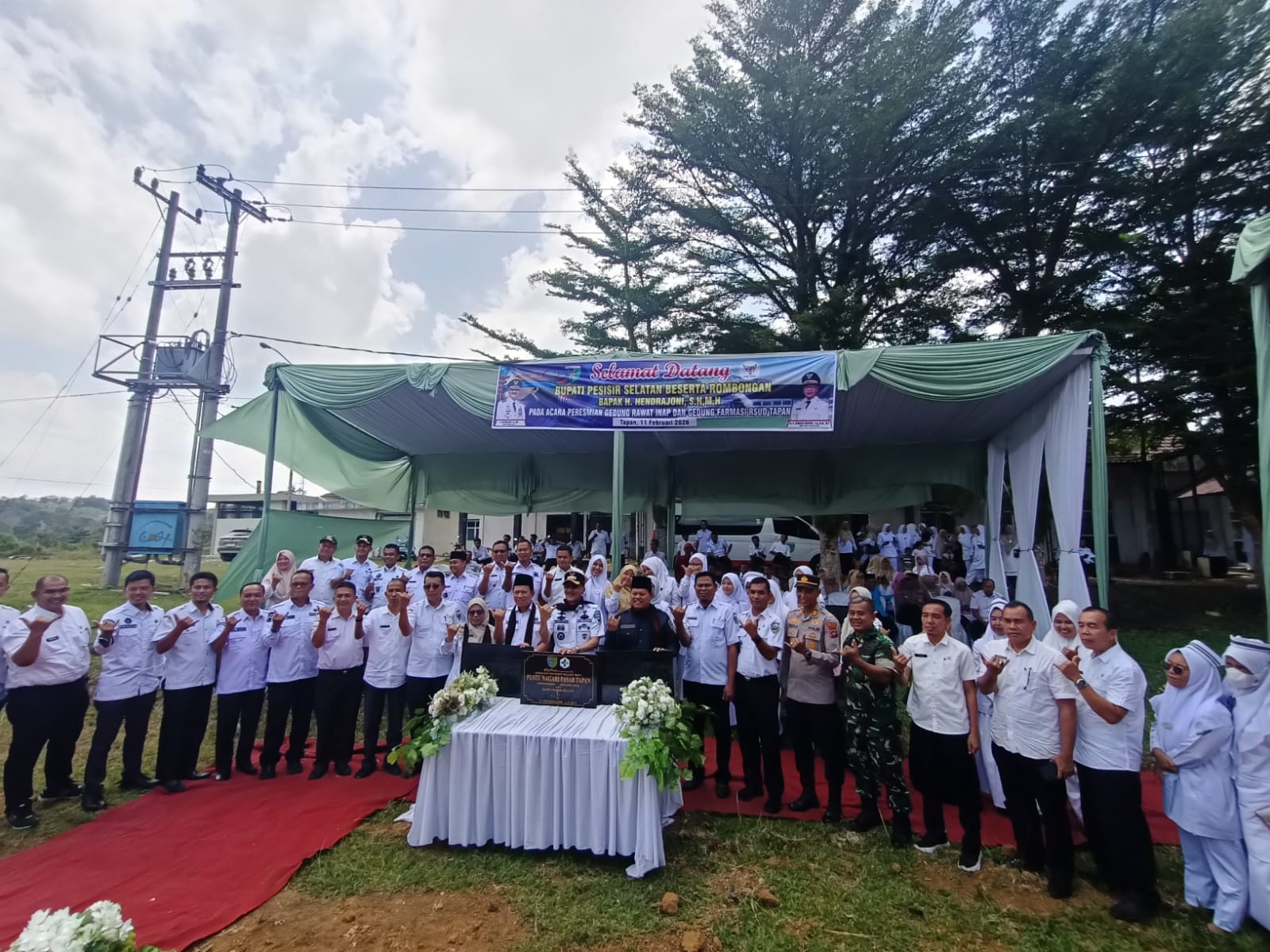 Camat Airpura Hadiri Peresmian Gedung Rawat Inap dan Gedung Farmasi RSUD Tapan