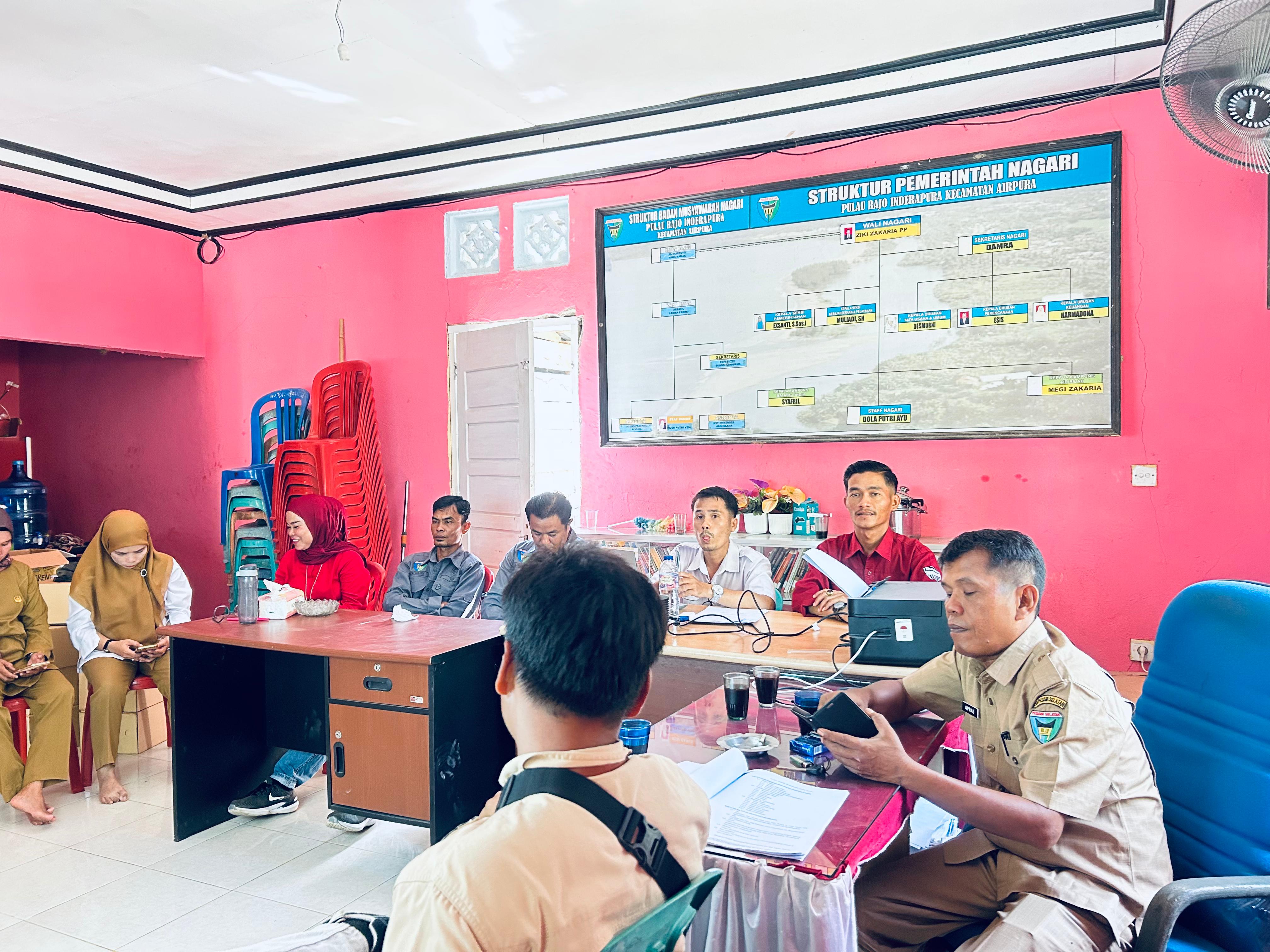 Bapak Apral, SH Hadiri Acara Pembahasan Revisi RPJM di Nagari Pulau Rajo Inderapura, Dorong Pemberda