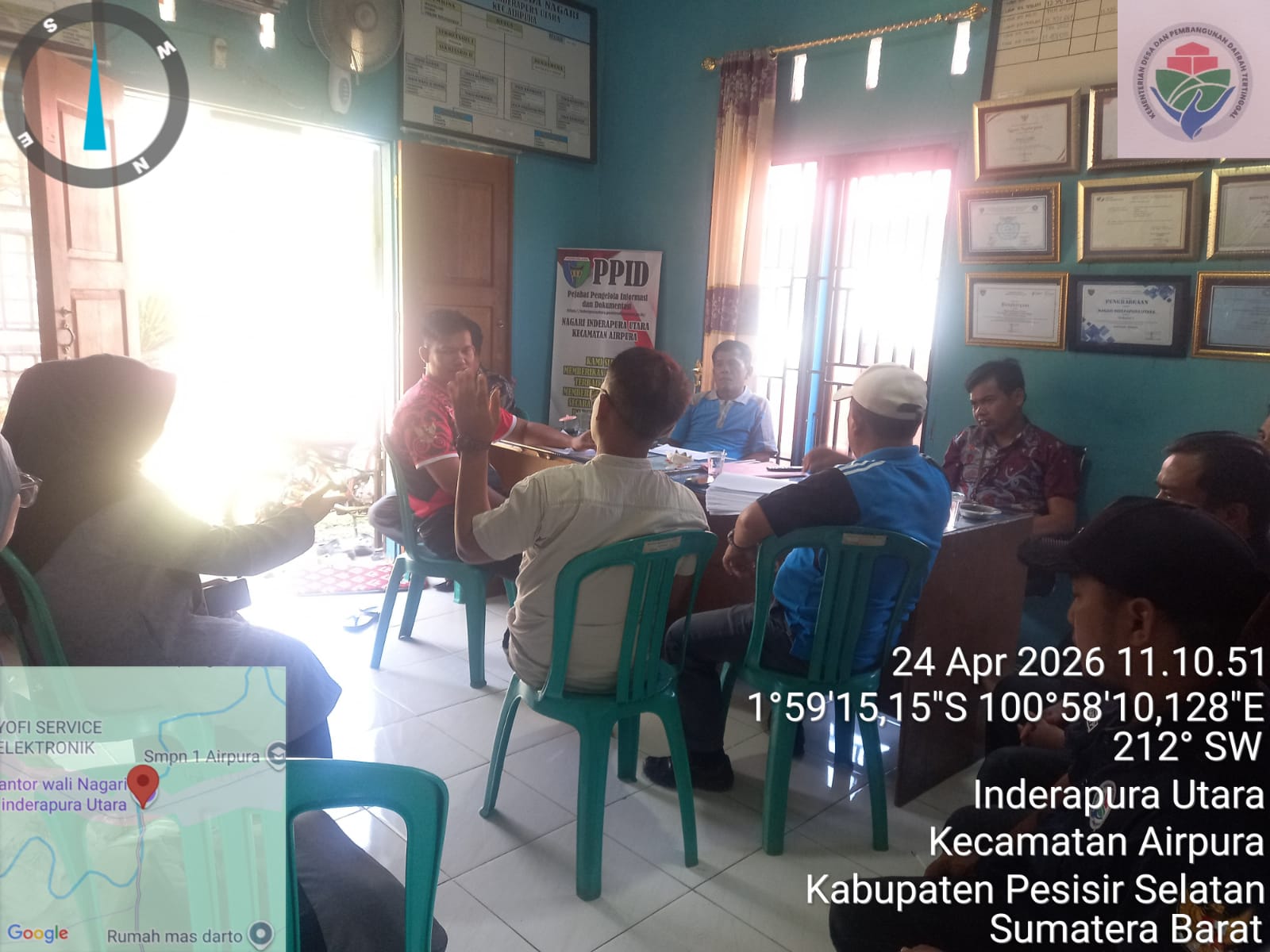 Kasi Pemberdayaan Masyarakat Hadiri Rapat Penyamaan Persepsi RPJM Nagari Inderapura Utara