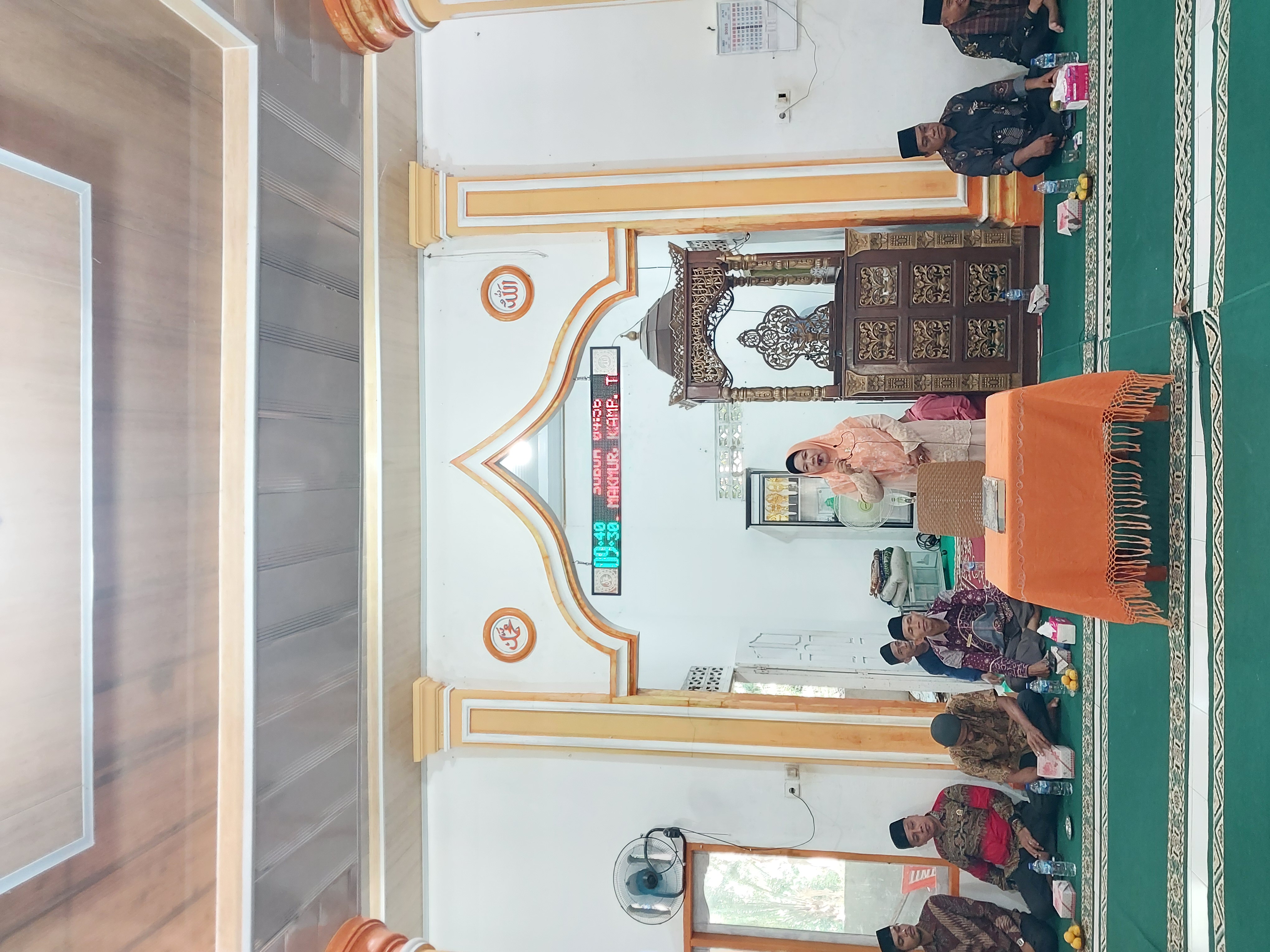 Wirid  Gabungan Kecamatan Airpura di Masjid Baitul Makmur Nagari Damar Lapan Batang Inderapura