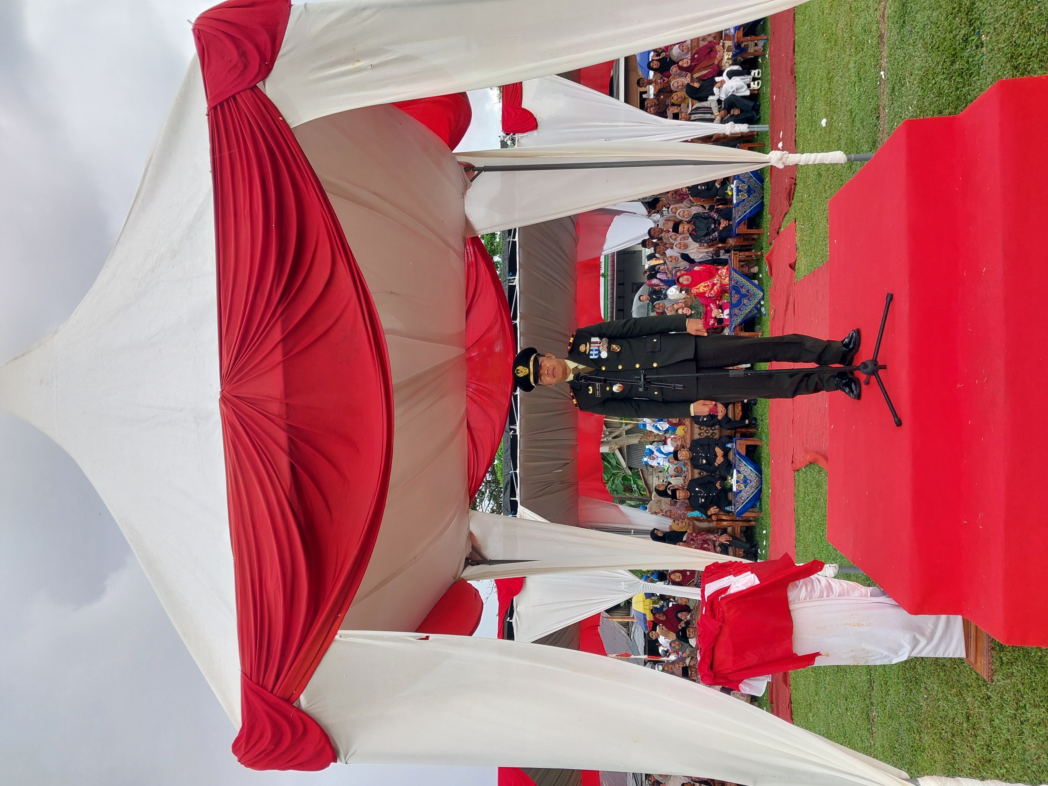 Upacara Penurunan Bendera Merah Putih HUT RI ke-80 Tahun 2025 di Kecamatan Airpura