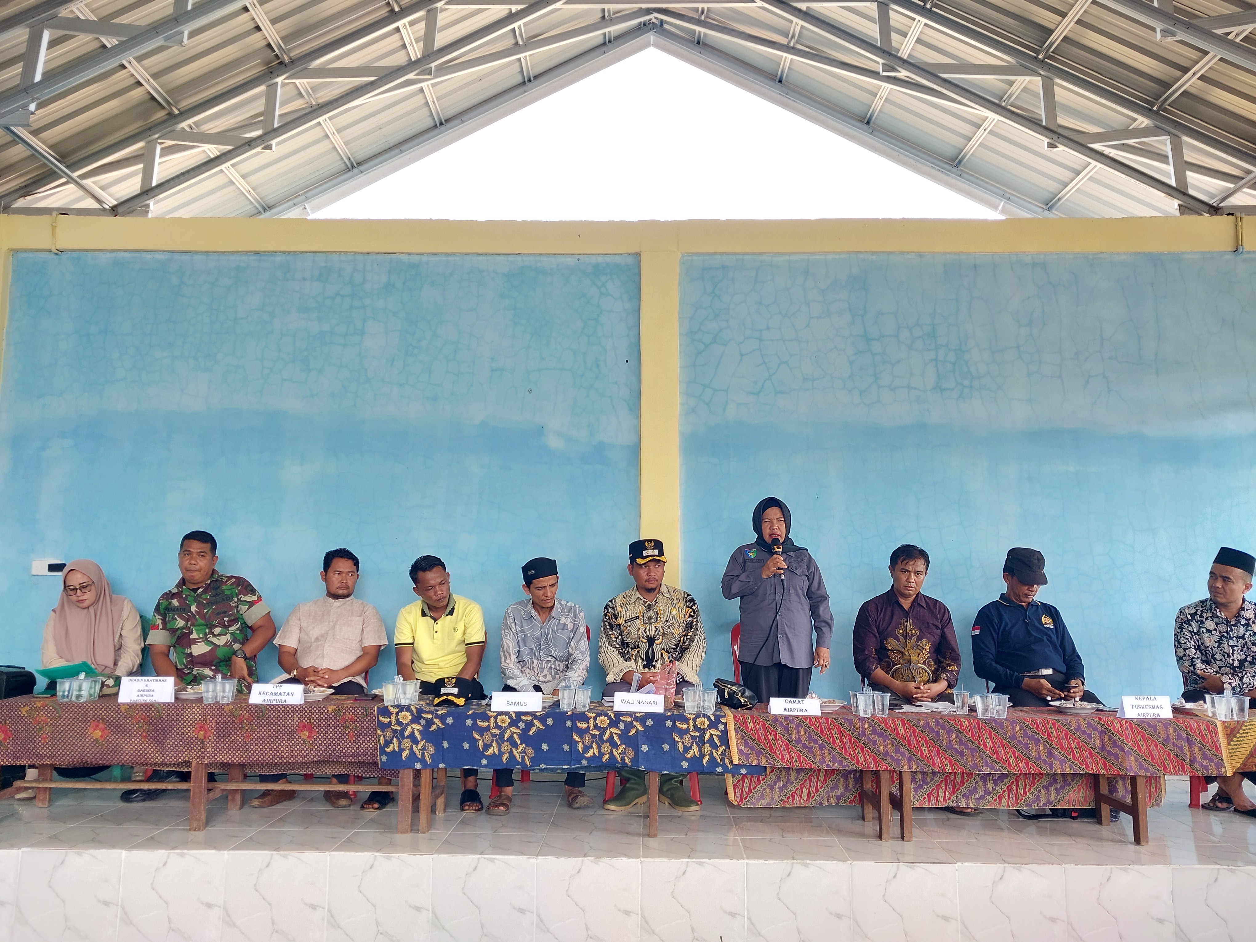 Camat Airpura Hadiri Musyawarah Penyusunan RPJM Nagari Pulau Rajo Inderapura