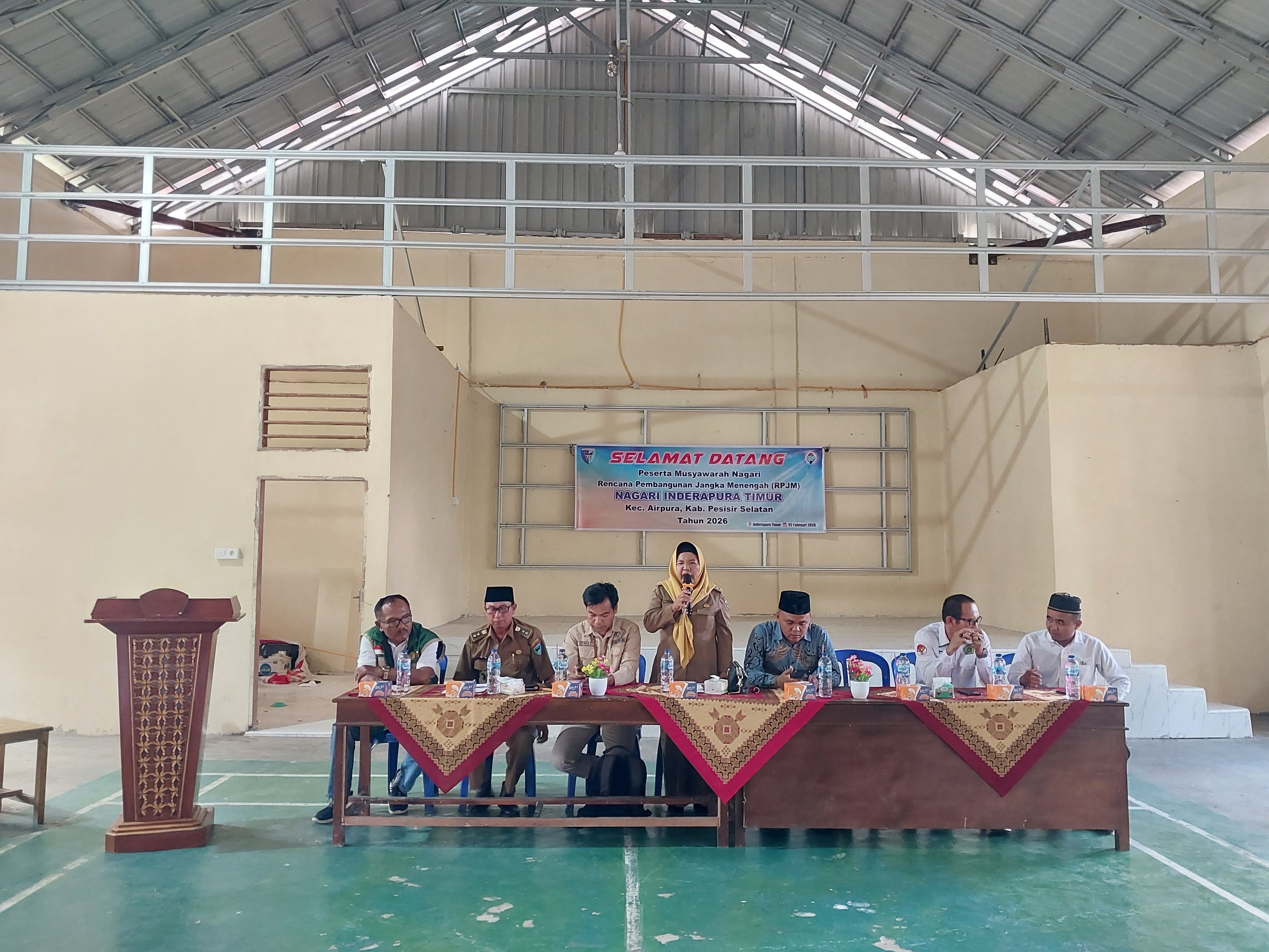 Camat Airpura Hadiri Musyawarah RPJM Nagari Inderapura Timur