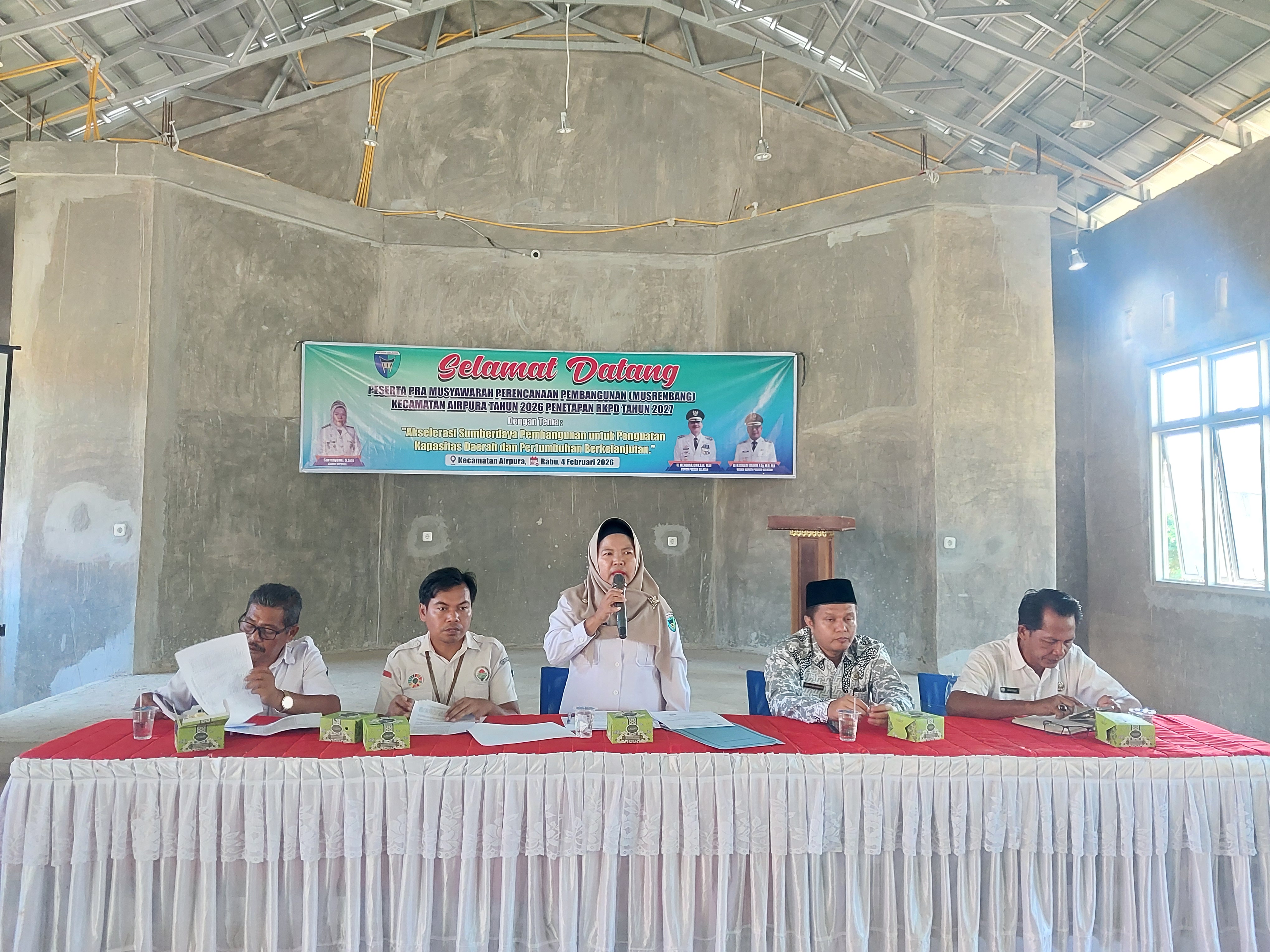 Pra Musrenbang Kecamatan Airpura Tahun 2026 Bahas Penetapan RKPD 2027