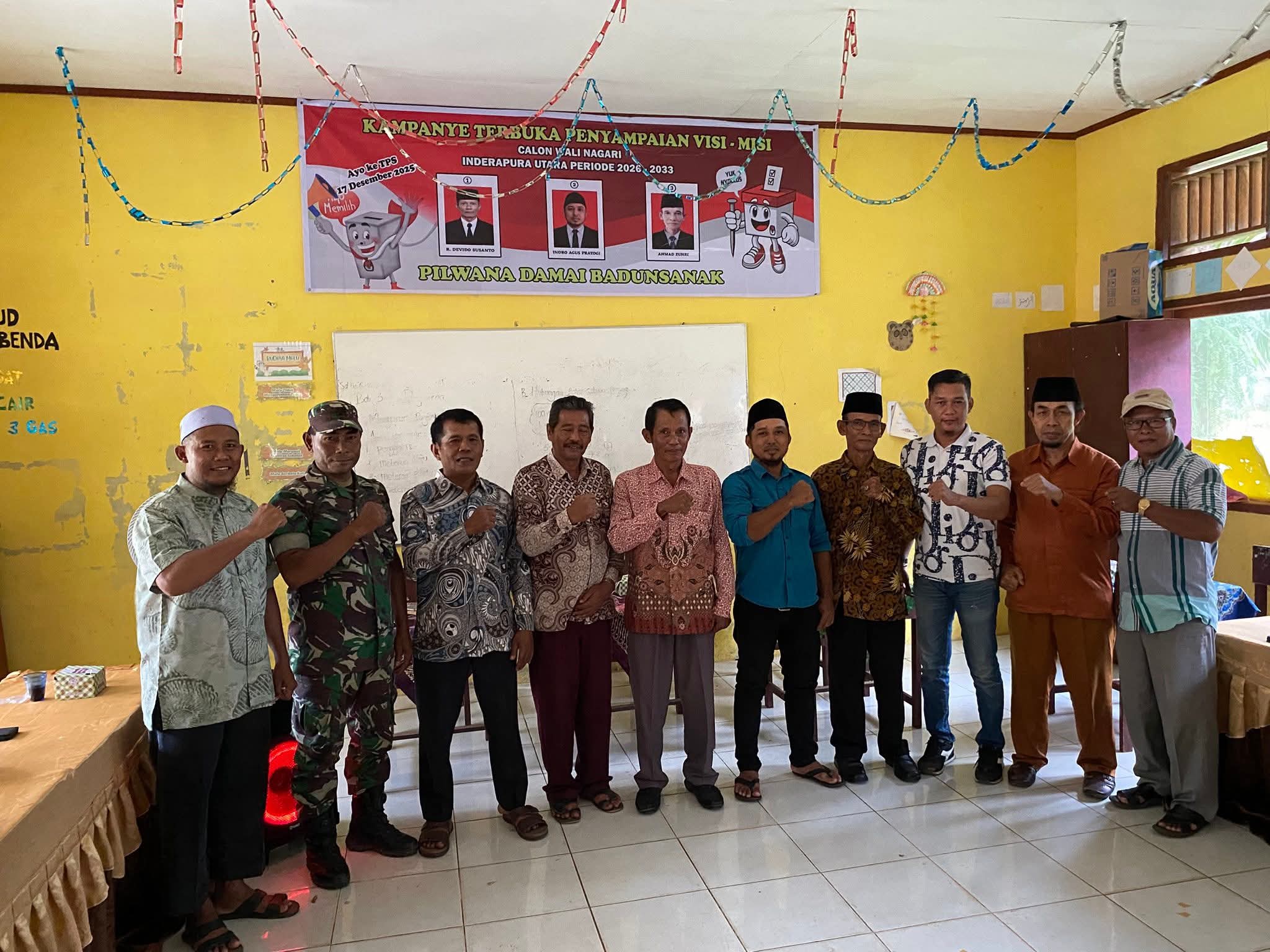 Kasi Pemberdayaan Masyarakat dan Perekonomian Hadiri Acara Penyampaian Visi dan Misi Calon Wali Naga