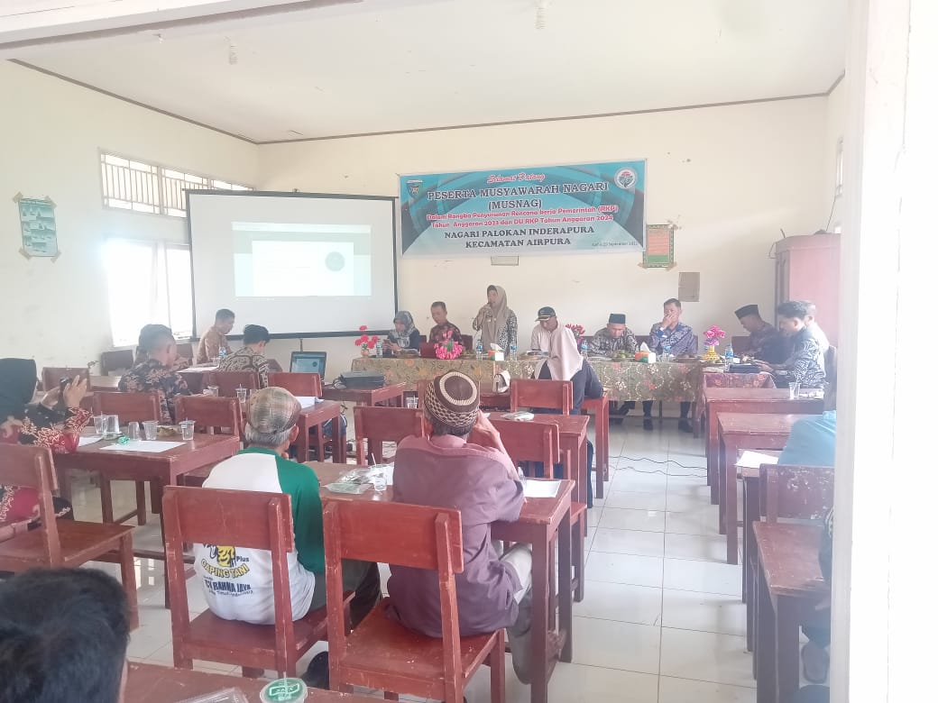 Rapat Musyawarah Nagari (MusNag) di Nagari Palokan Inderapura Dalam Rangka Penyusunan RKP tahun 2023