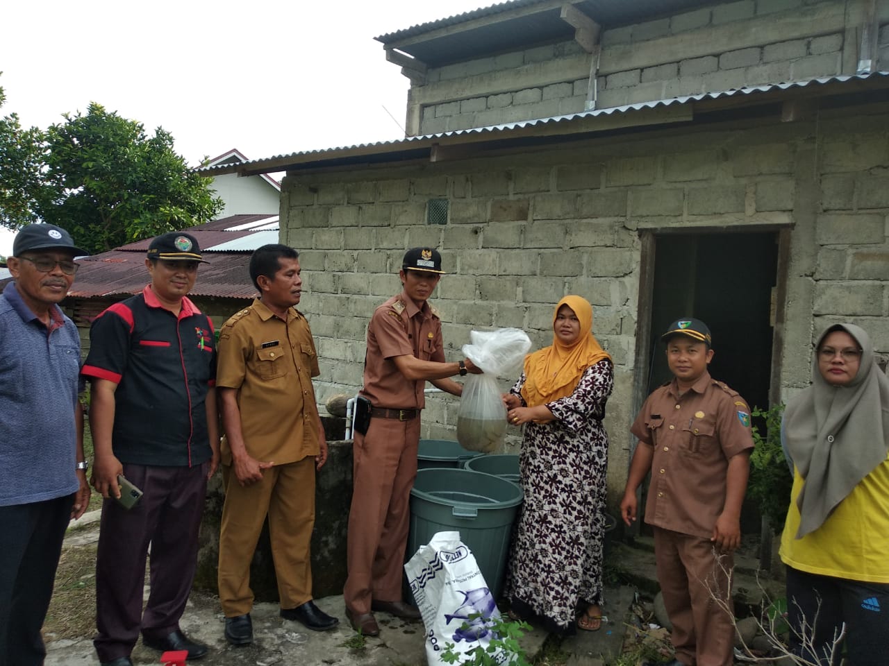 Pembagian Ketahanan Pangan Hewani Berupa Budidaya Bibit Ikan di Nagari Tluk Kualo inderapura