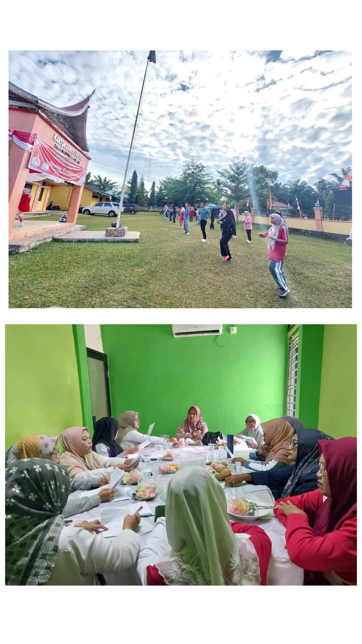 Senam Bersama TP.PKK Kecamatan Airpura dan Nagari Se-Kecamatan Airpura Agustus 2025