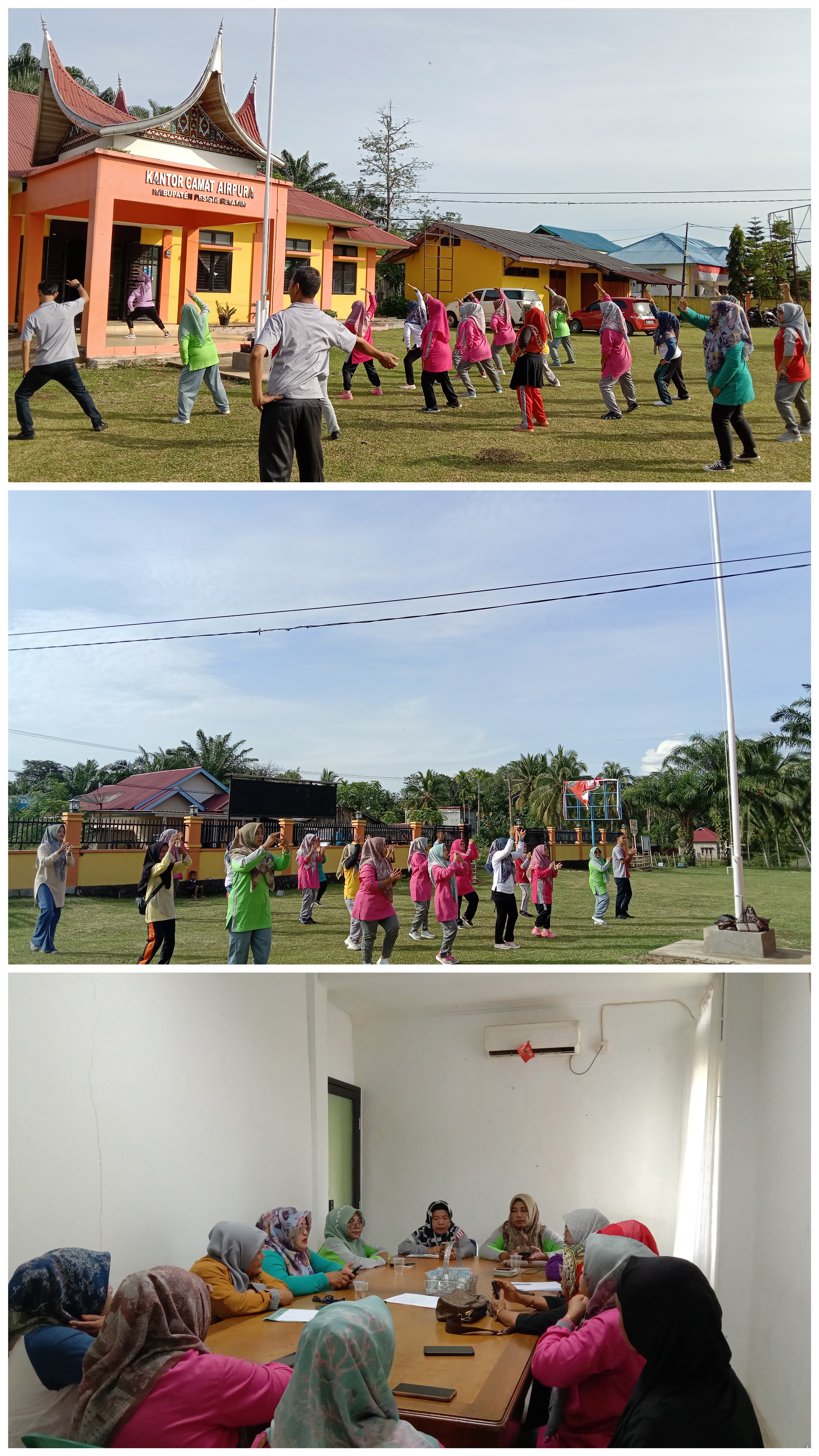 Senam Setiap Bulan Bersama TP.PKK Nagari Lubuk Betung Inderapura dan TP.PKK Kecamatan Airpura 