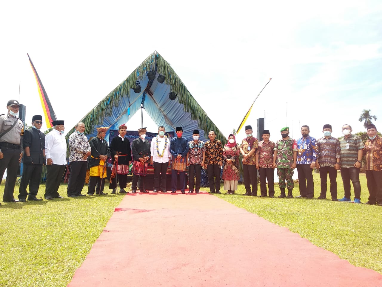 Pembukaan Pagelaran Seni dan Budaya Nagari Tluk Kualo Inderapura Kecamatan Airpura Tahun 2021 dengan