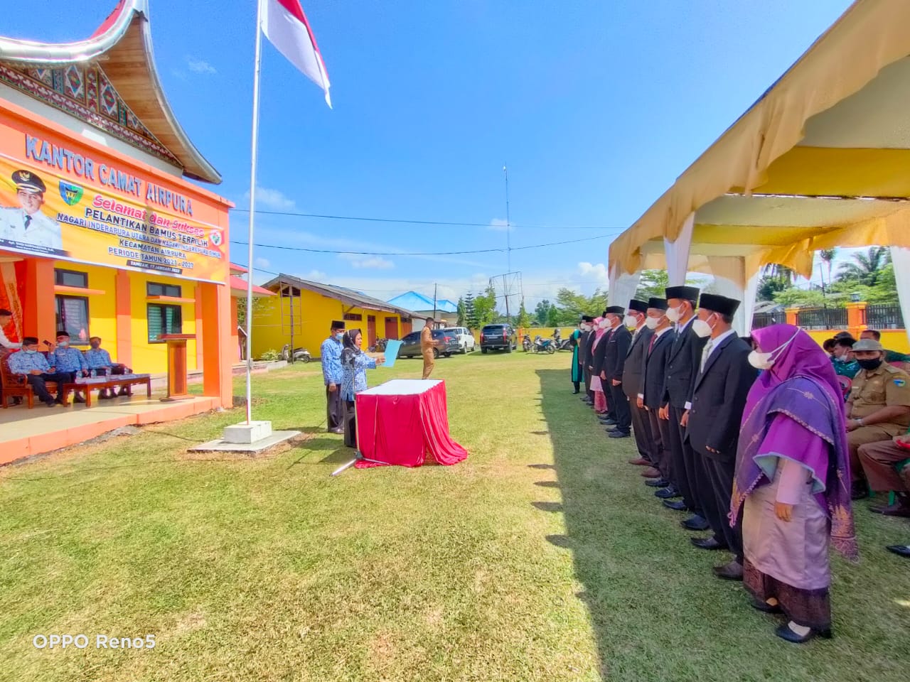 Pelantikan Bamus Terpilih Nagari Inderapura Utara dan Inderapura Timur Kecamatan Airpura Periode Tah