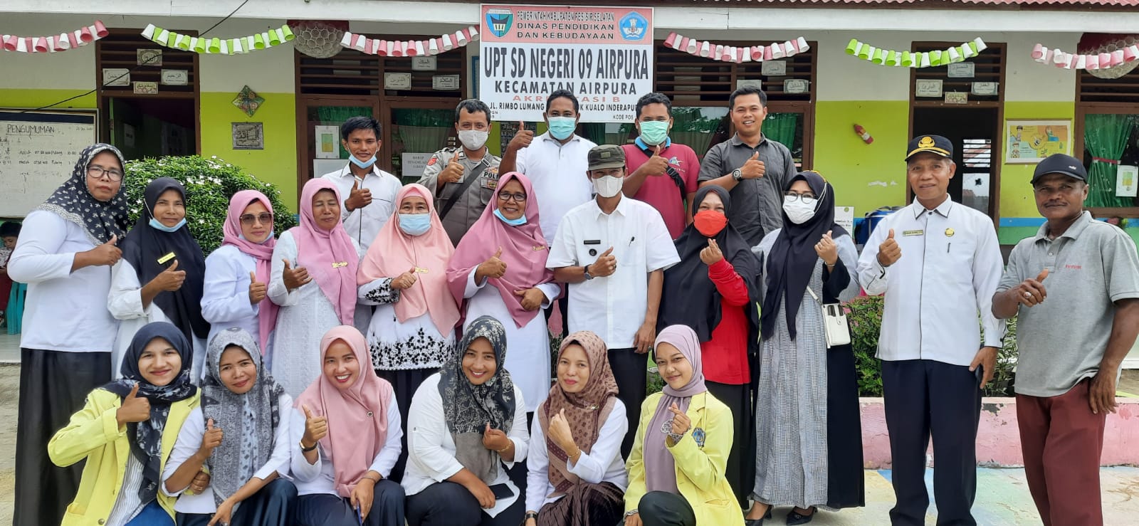 Pelaksanaan Vaksinasi Covid-19 di UPT.SDN 09 Nagari Tluk Kualo Inderapura Kecamatan Airpura