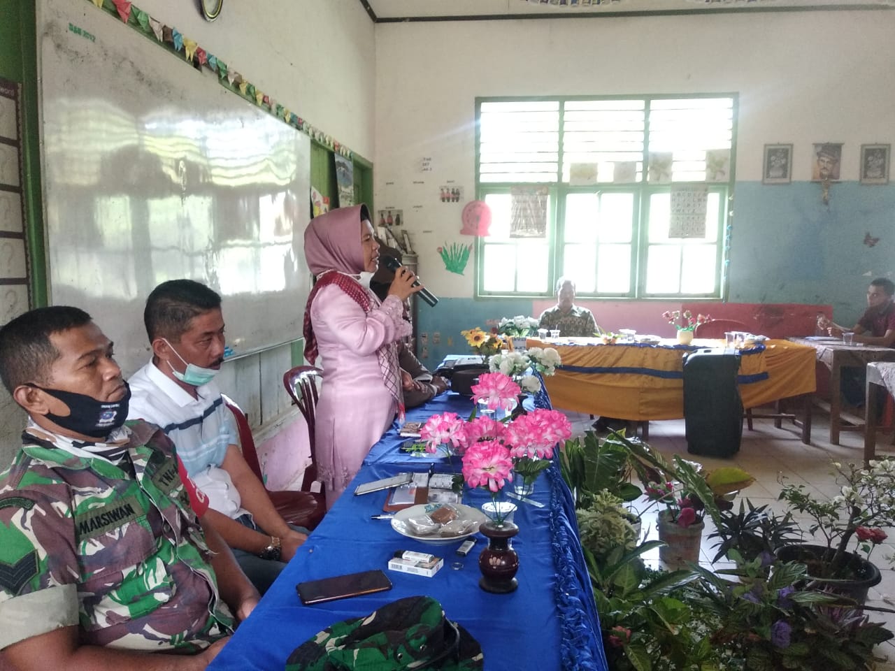 Sosialisasi Vaksinasi Covid-19 di UPT.SDN 11 Nagari Tanah Bakali Inderapura Kecamatan Airpura