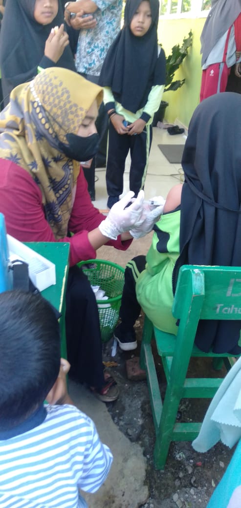 Pelaksanaan Vaksinasi Covid-19 di UPT.SDN 03 Kecamatan Airpura