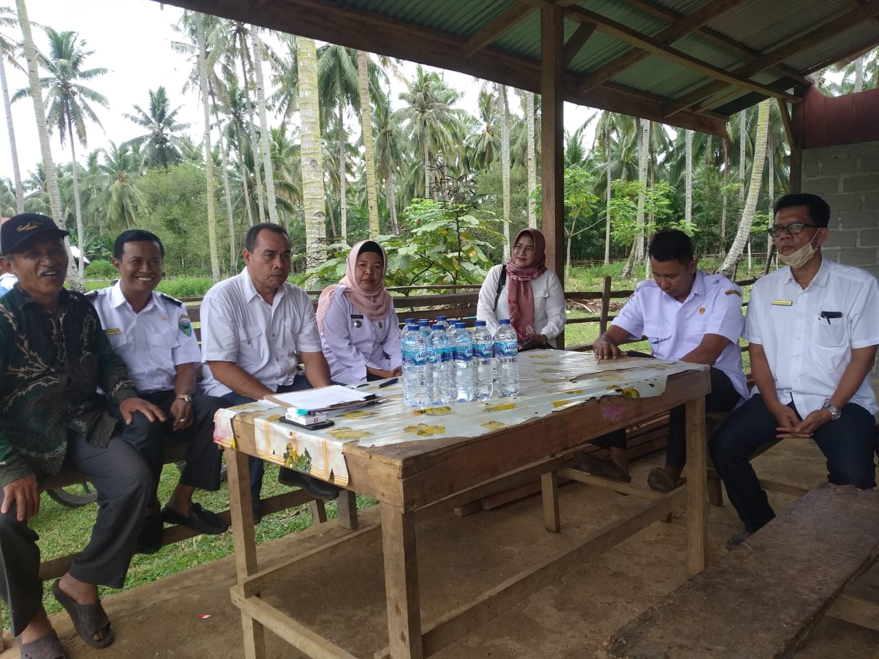Peninjauan Pemancangan Stake Out Gapoktan Terpadu di Nagari Damar Lapan Batang Inderapura bersama Se