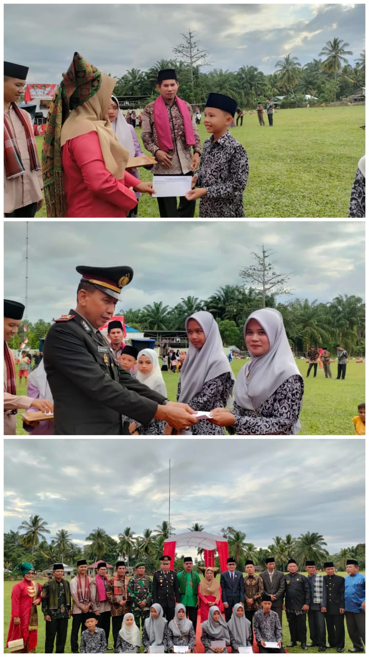 Penyerahan Bonus Kepada Kafilah MTQ Nasional Tingkat Kabupaten pesisir  Selatan ke-40 Tahun 2022 