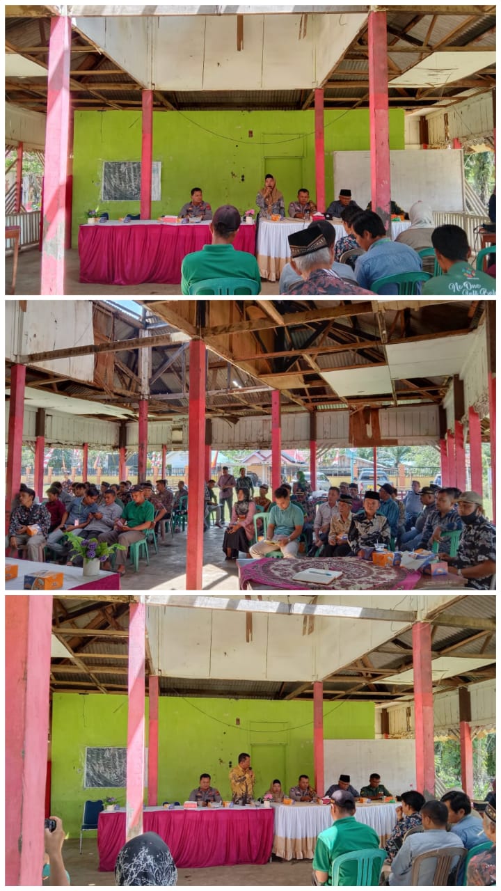 Rapat Sosialisasi dan Jadwal Penarikan Garis Batas Nagari Secara Katrometrik diatas Peta Kerja