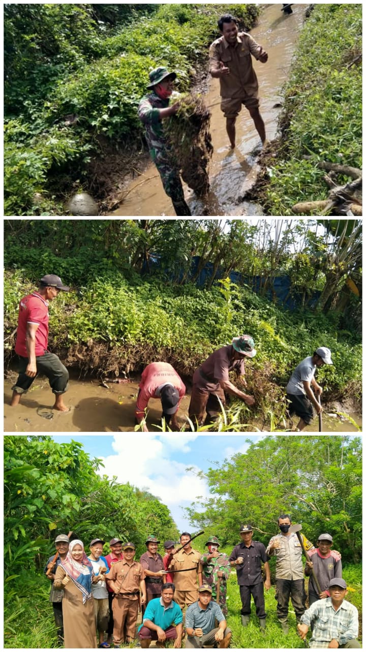Bulan Bakti Gotong Royong Masyarakat (BBGRM) di Nagari Tluk Kualo Inderapura 