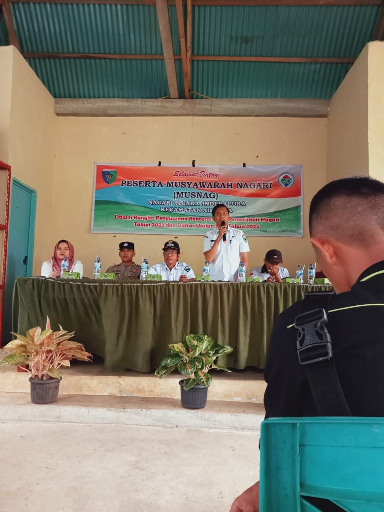 Rapat MusNag Di Nagari Muara Inderapura Dalam Rangka Penyusunan RKP Tahun 2023 dan DU RKP Tahun 2024