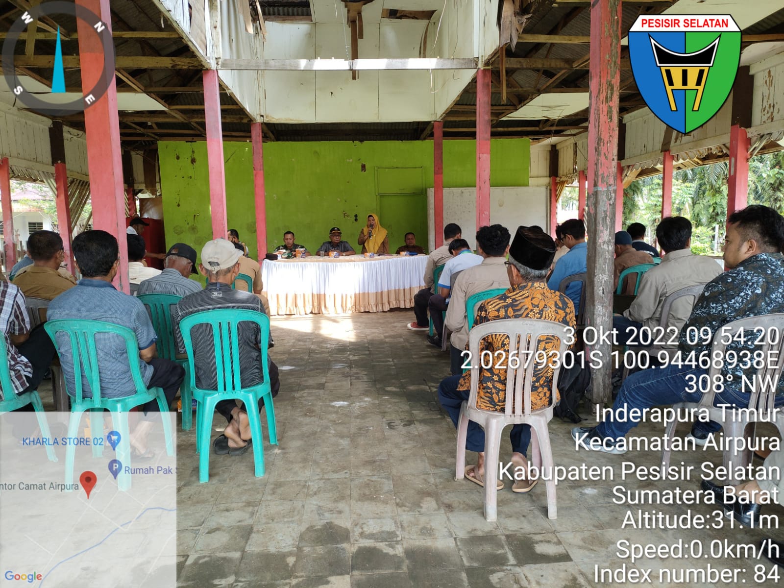 Rapat Penaikan Batas Nagari Secara Katrometrik dan Pemasangan Patok Sementara Antara Kecamatan Airpu