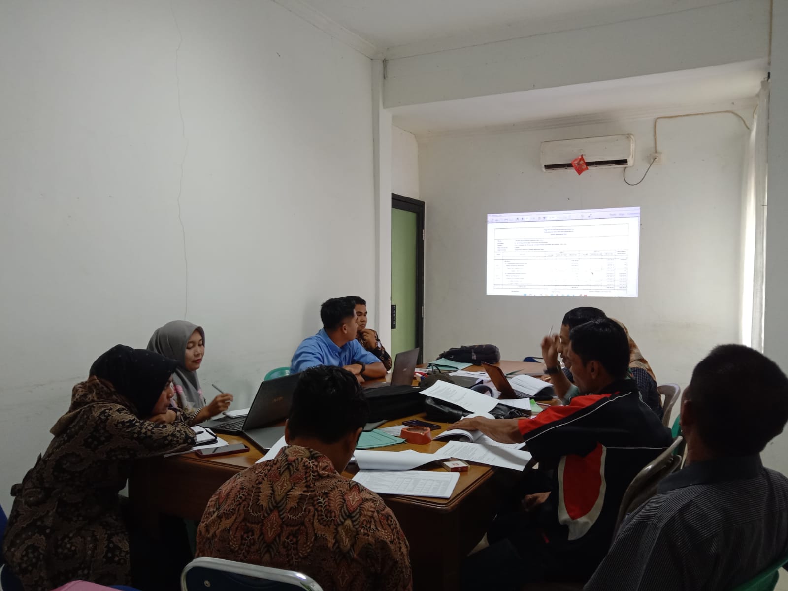 Rapat Rancangan Perubahan APB Nagari Tahun Anggaran 2022 Bersama 4 Nagari di kecamatan Airpura