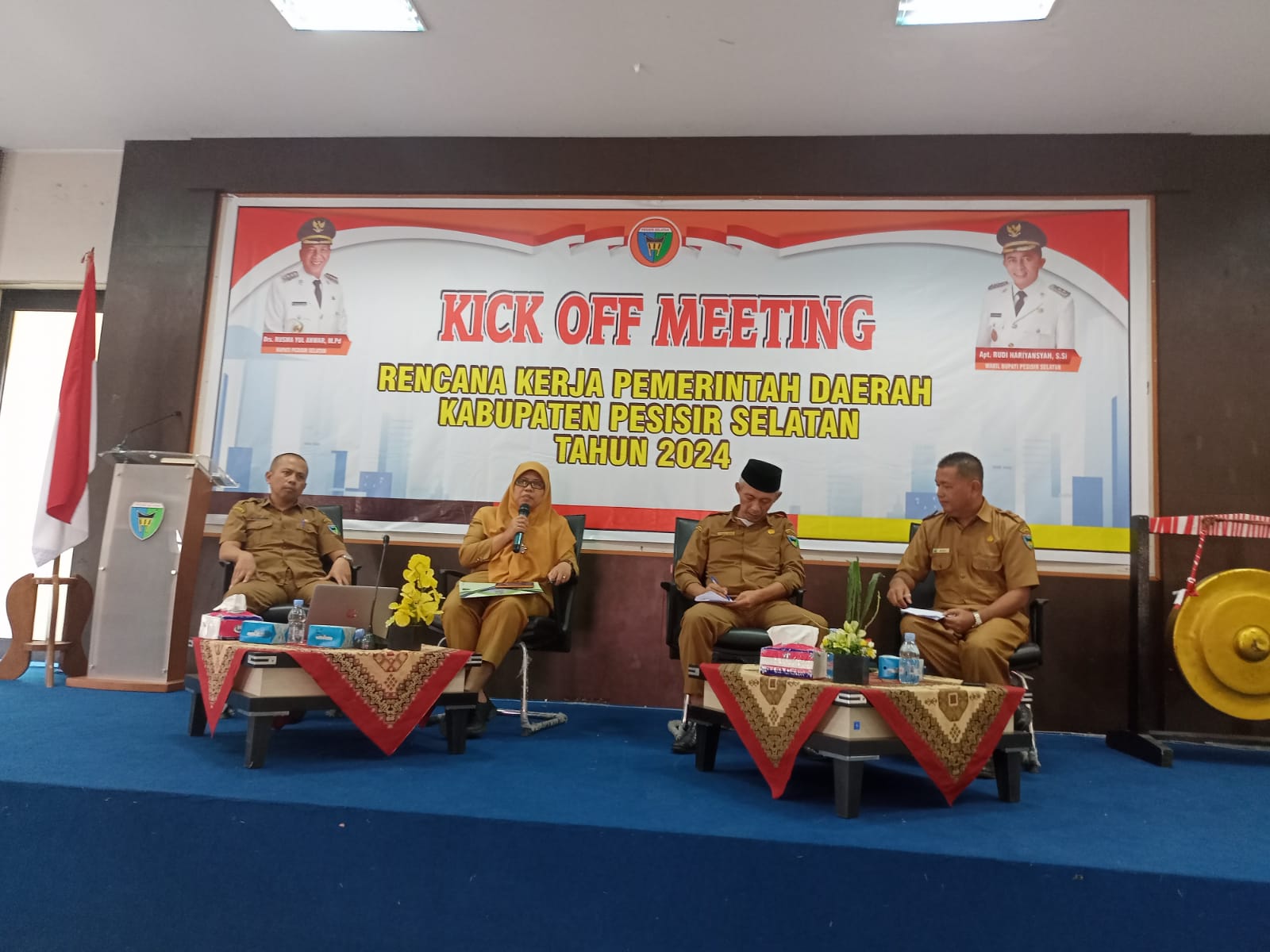 Camat Airpura Menghadiri Acara Kick Off Meeting Rencana Pembangunan RKPD Kabupaten Pesisir Selatan T
