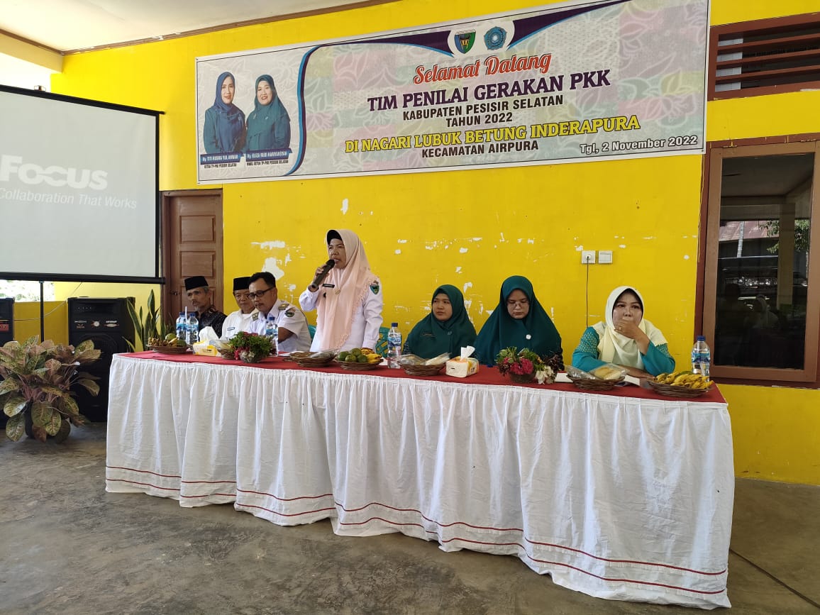 Penilaian Lomba Gerakan PKK Kecamatan Airpura oleh Tim Penilaian Penggerak PKK Kabupaten Pesisir Sel
