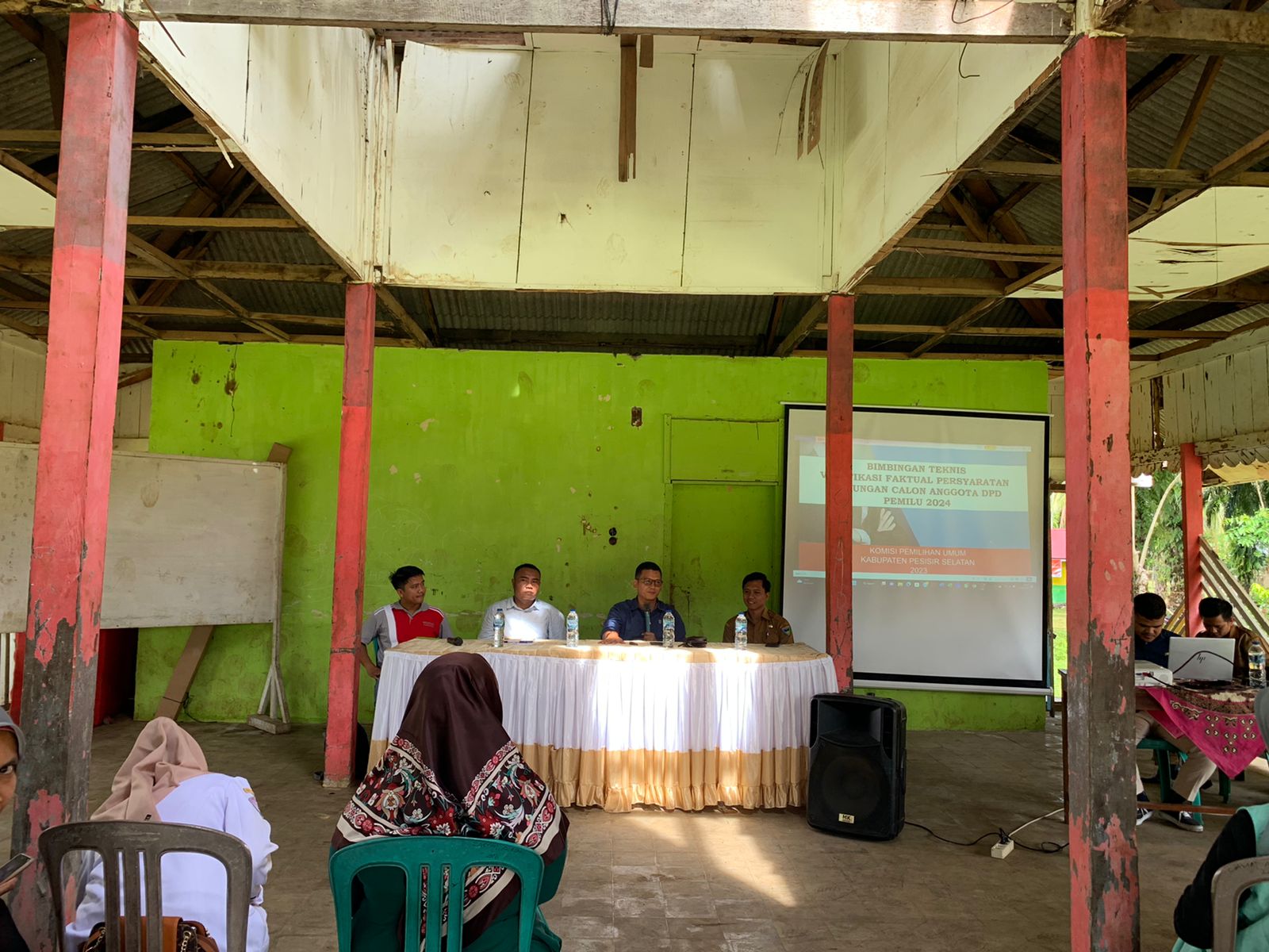 Bimbingan Teknisi Verifikasi Persyaratan Dengan Calon Anggota DPD Pemilu Tahun 2024