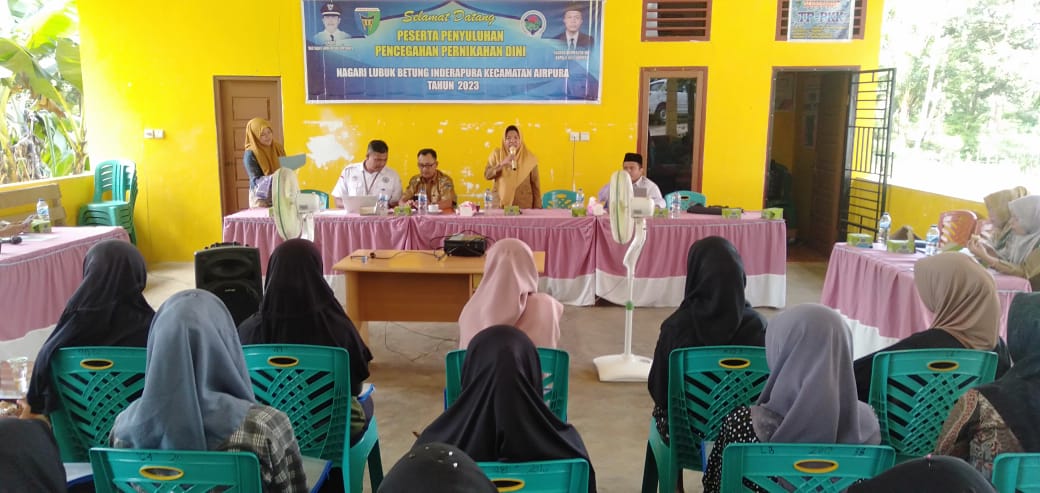 Penyuluhan Pencegahan Pernikahan Dini Nagari Lubuk Betung Inderapura