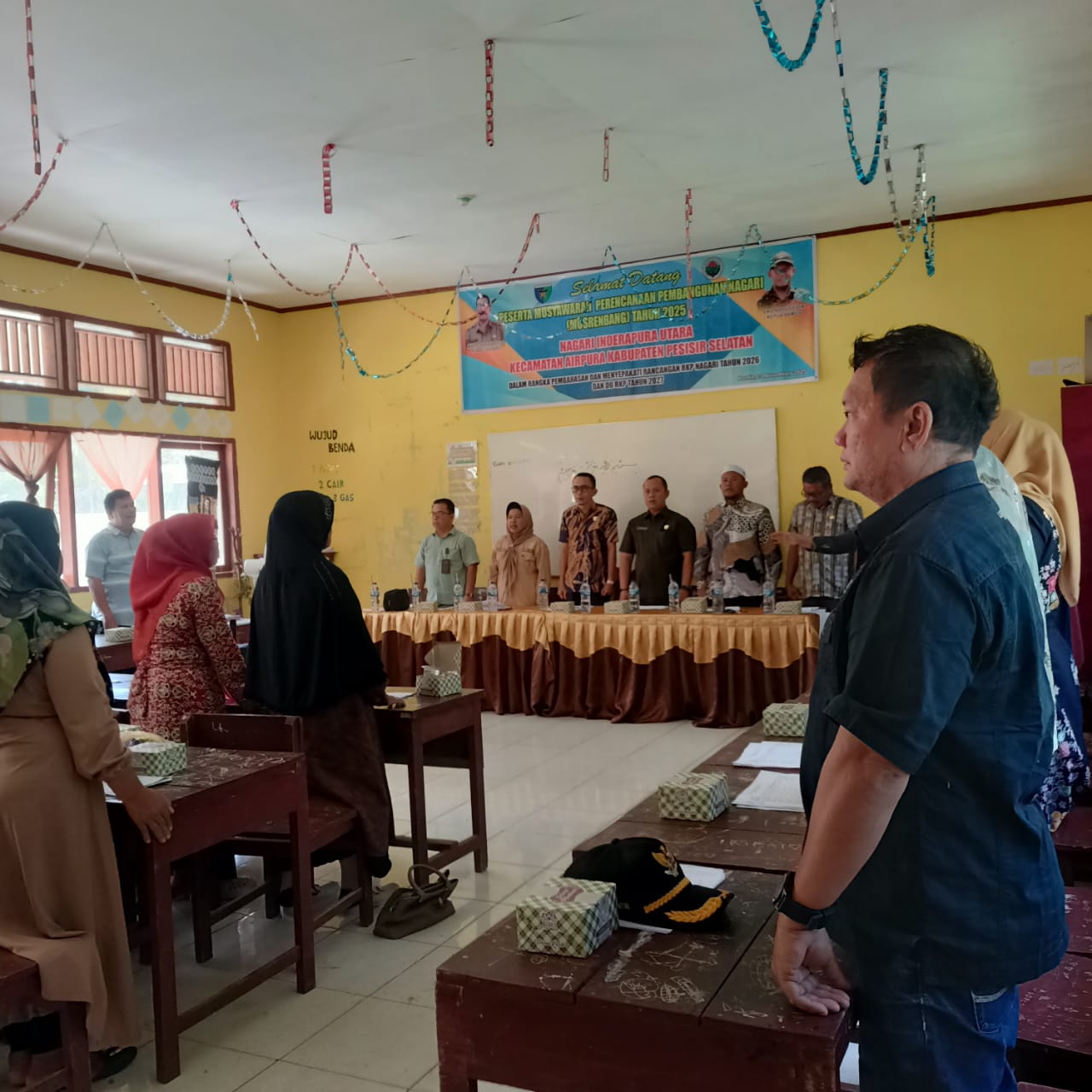 CAMAT AIRPURA HADIRI MUSRENBANG NAGARI INDERAPURA UTARA