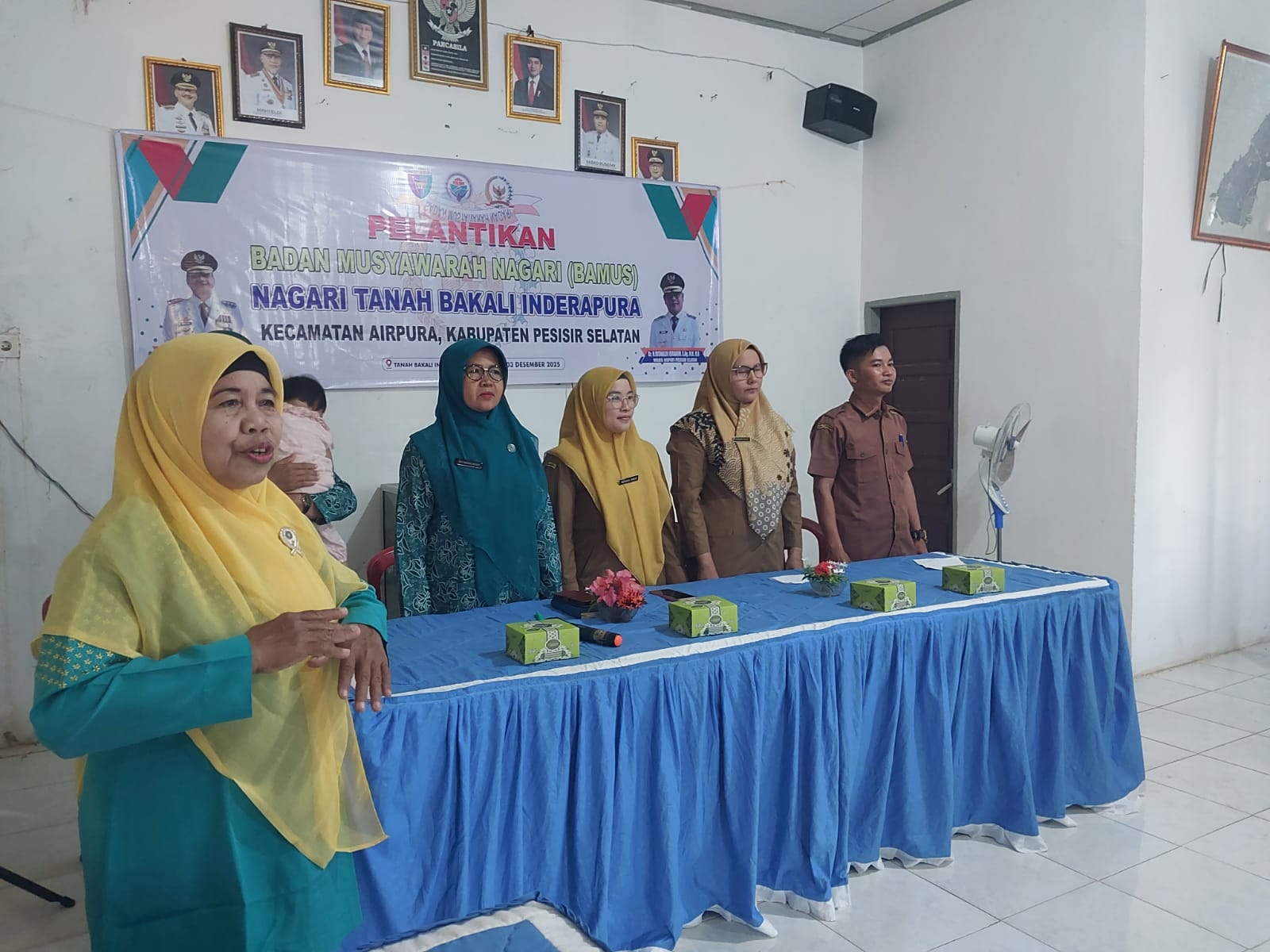 Ketua TP.PKK Kecamatan Airpura beserta Anggota Hadiri Pertemuan Bulanan PKK Nagari Tanah Bakali Inde