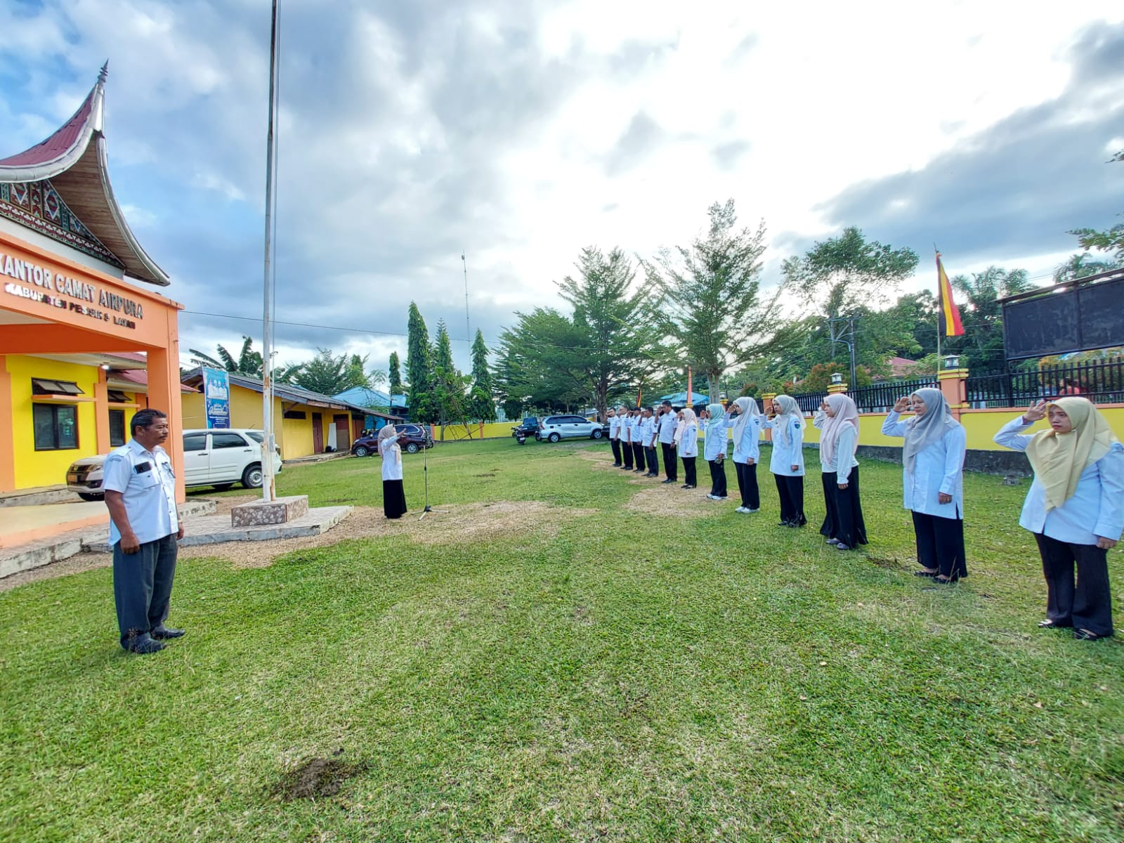 Apel Pagi Perdana Pasca Libur Lebaran Digelar di Kecamatan Airpura
