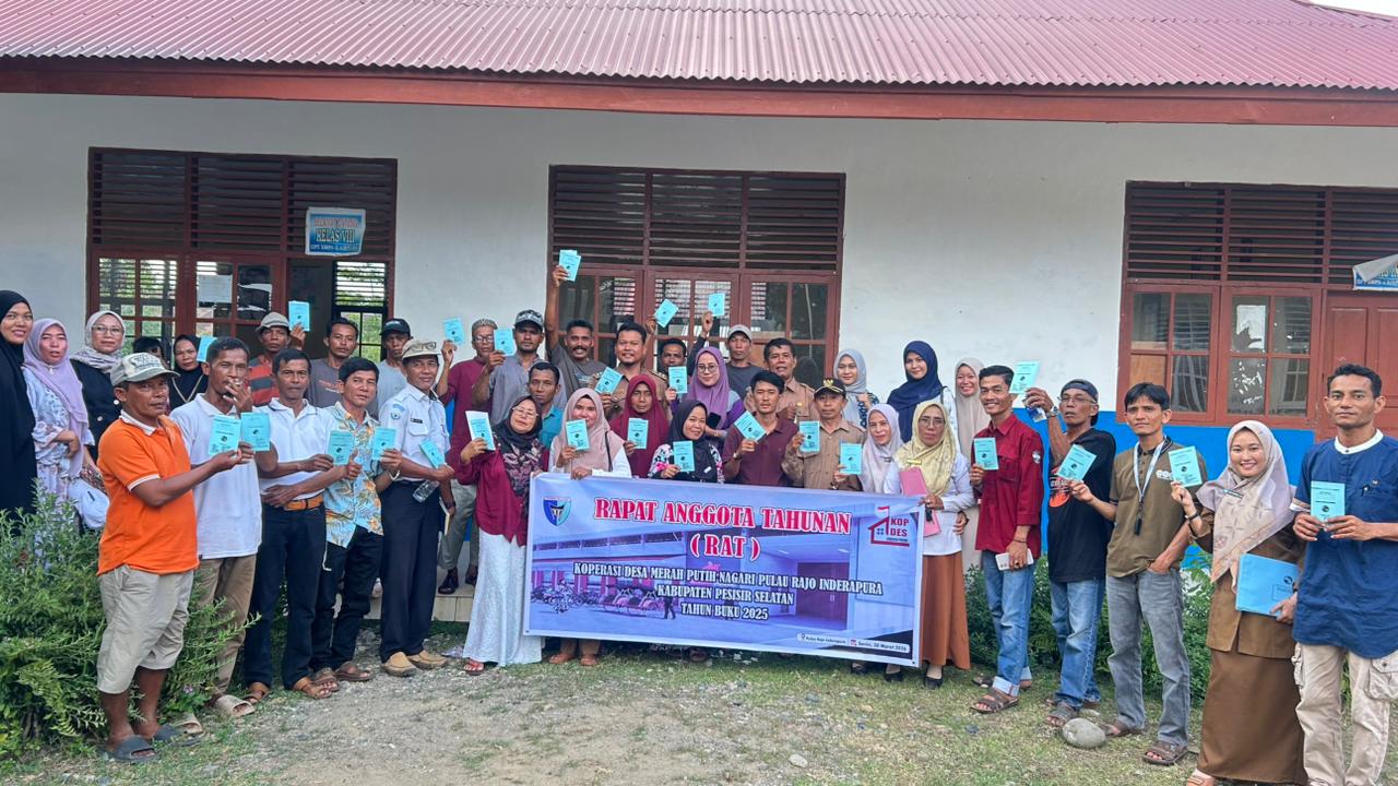 Kasi Pemberdayaan Masyarakat Hadiri RAT Koperasi di Nagari Pulau Rajo Inderapura